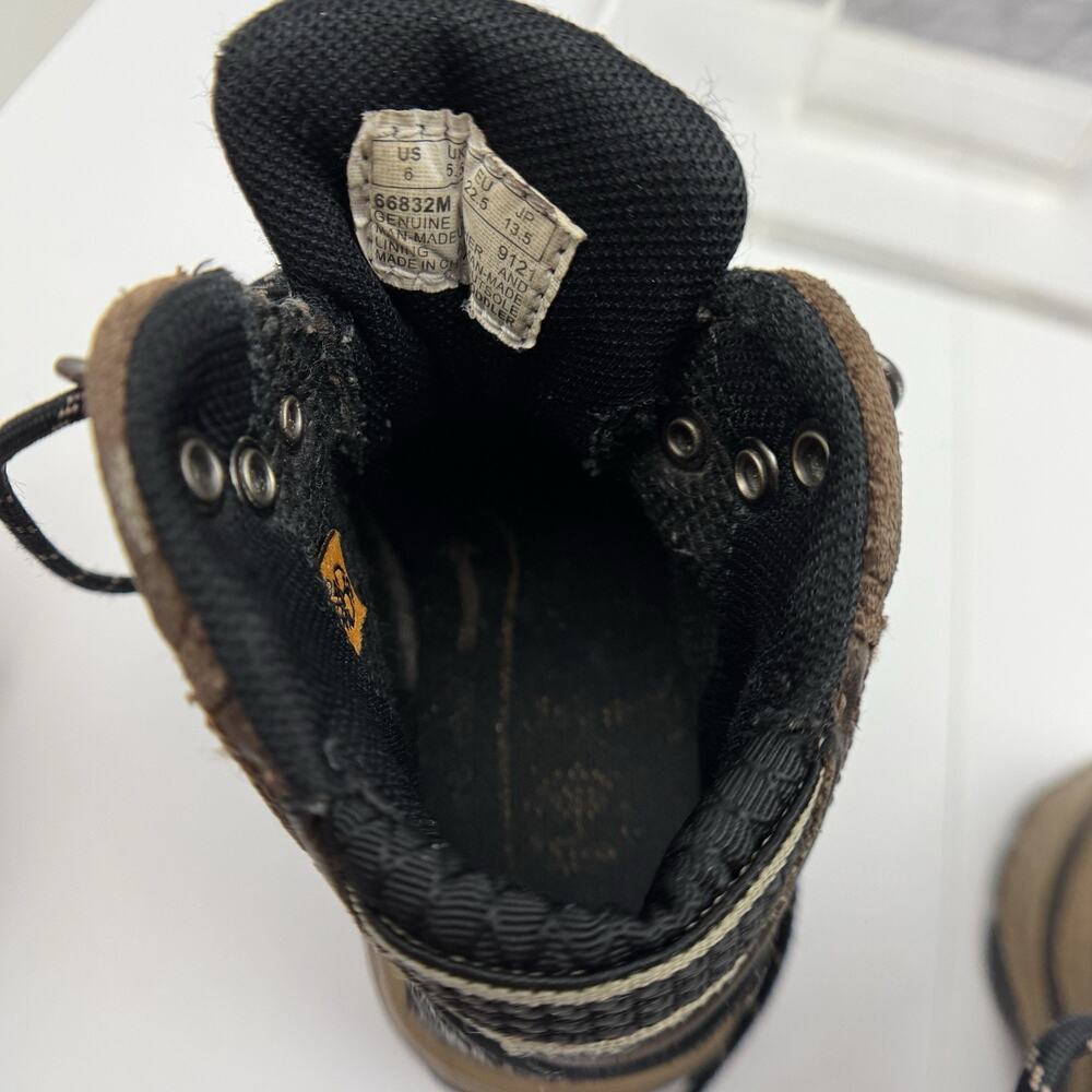 Timberland Pawtuckaway Boots Toddler Size 6 Leather Waterproof Brown Hike Farm - Picture 10 of 13